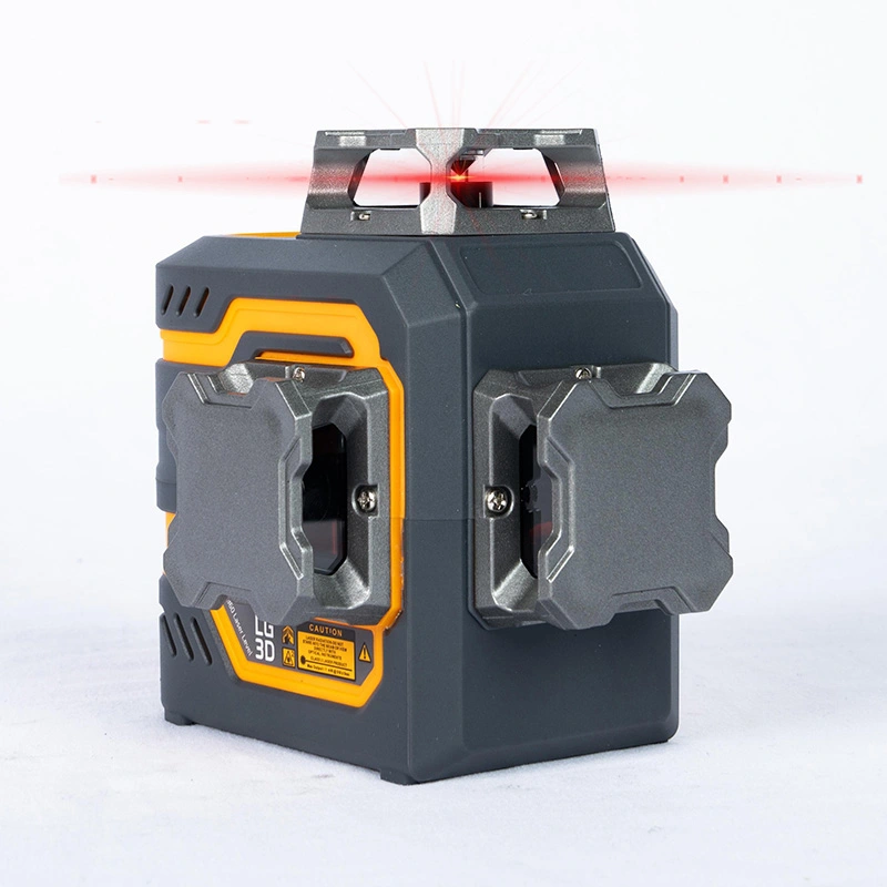 Mức độ laser màu đỏ pin lithium tích hợp 3x360 °